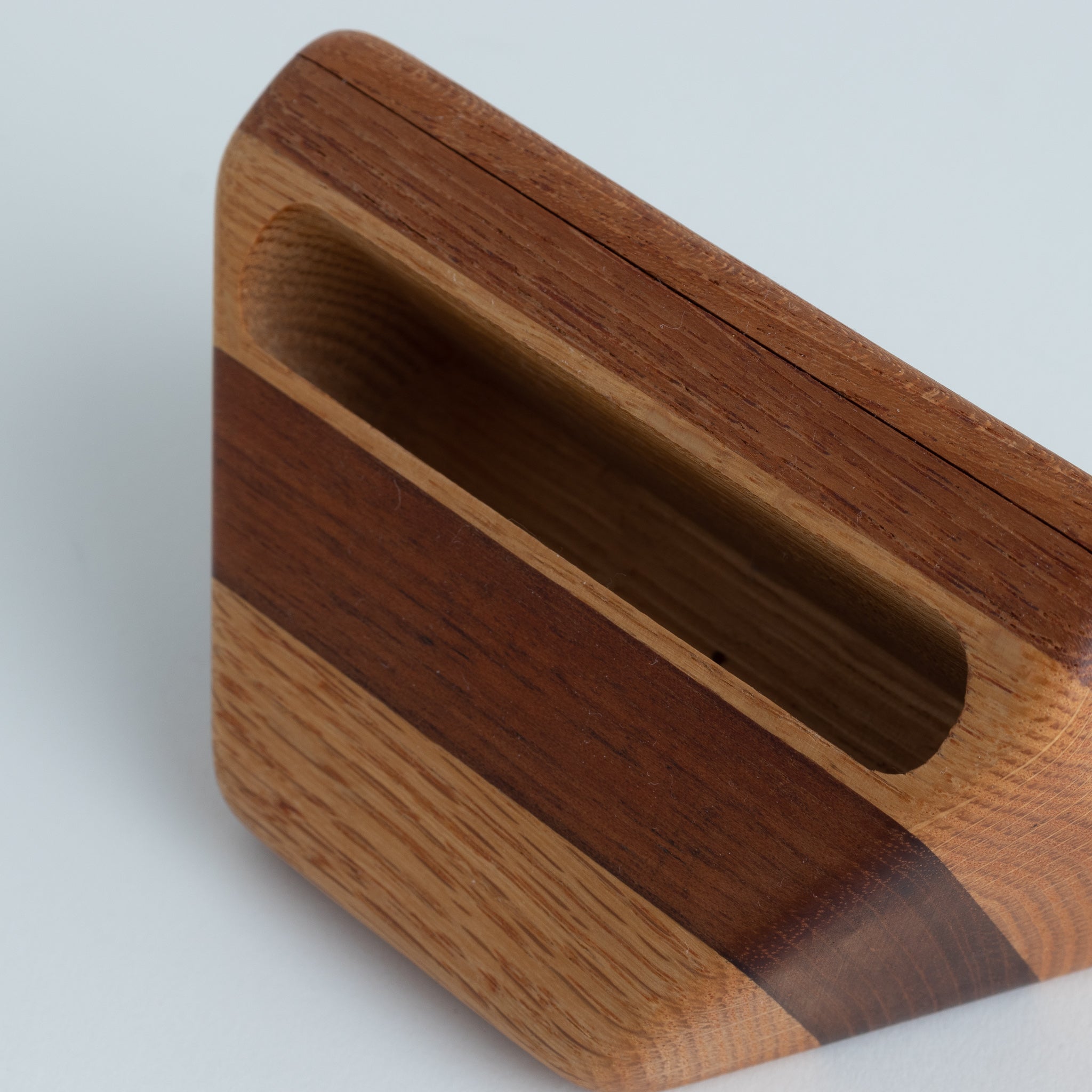 Chunky Layered Wood Desk Business Cardholder - Homekeep Market