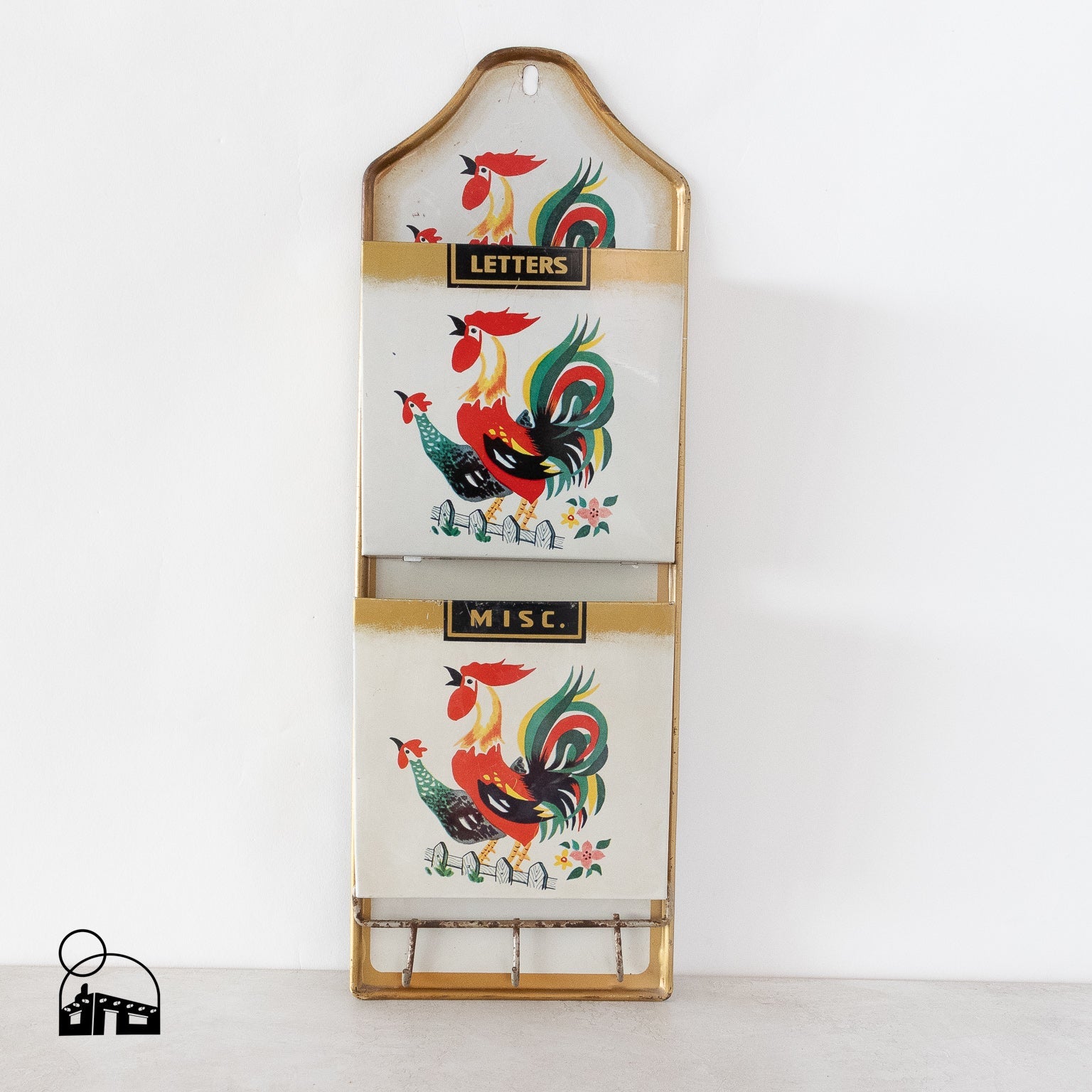 Retro Rooster Wall Mail Holder - Homekeep Market