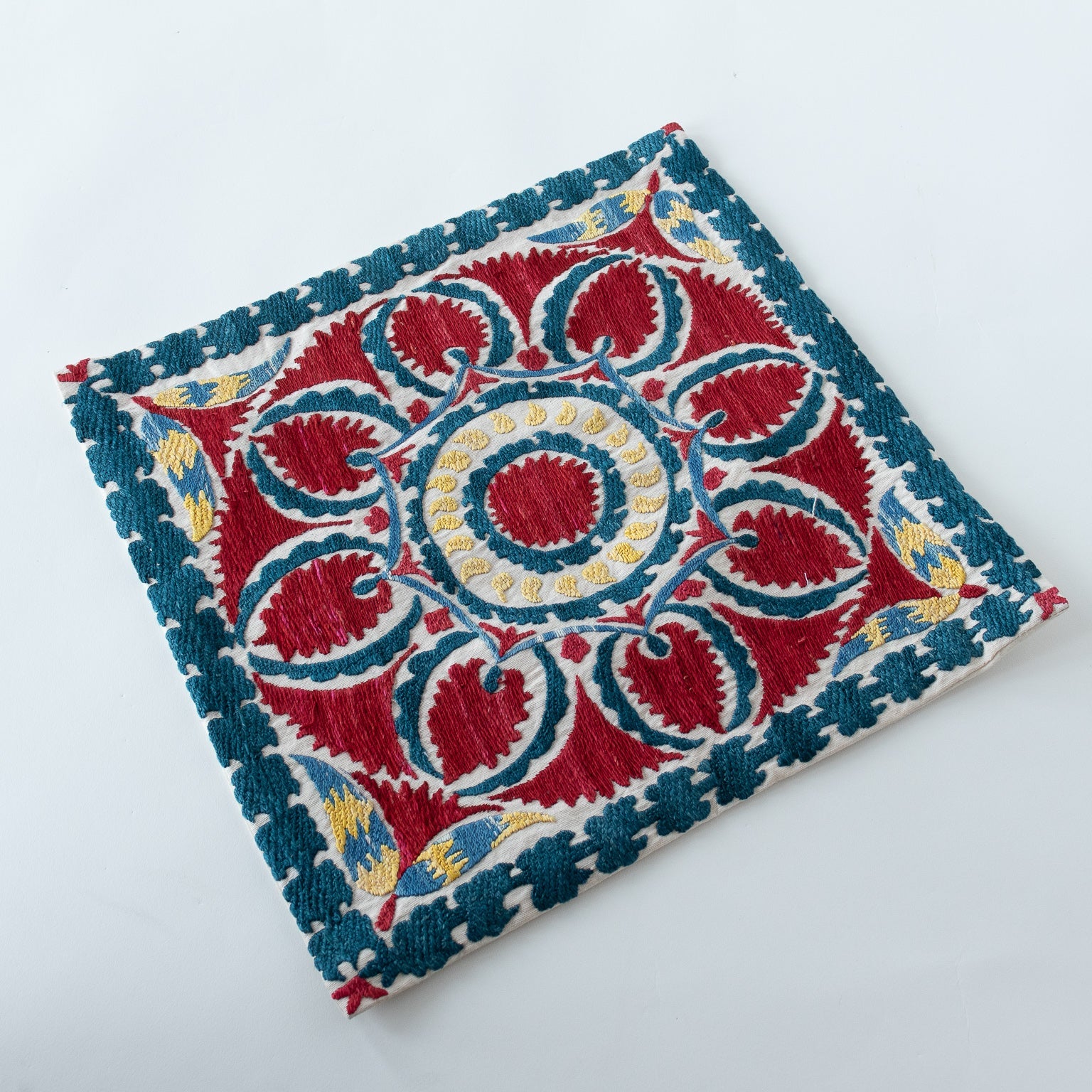 Silk Embroidered Pillow Cover I - Homekeep Market