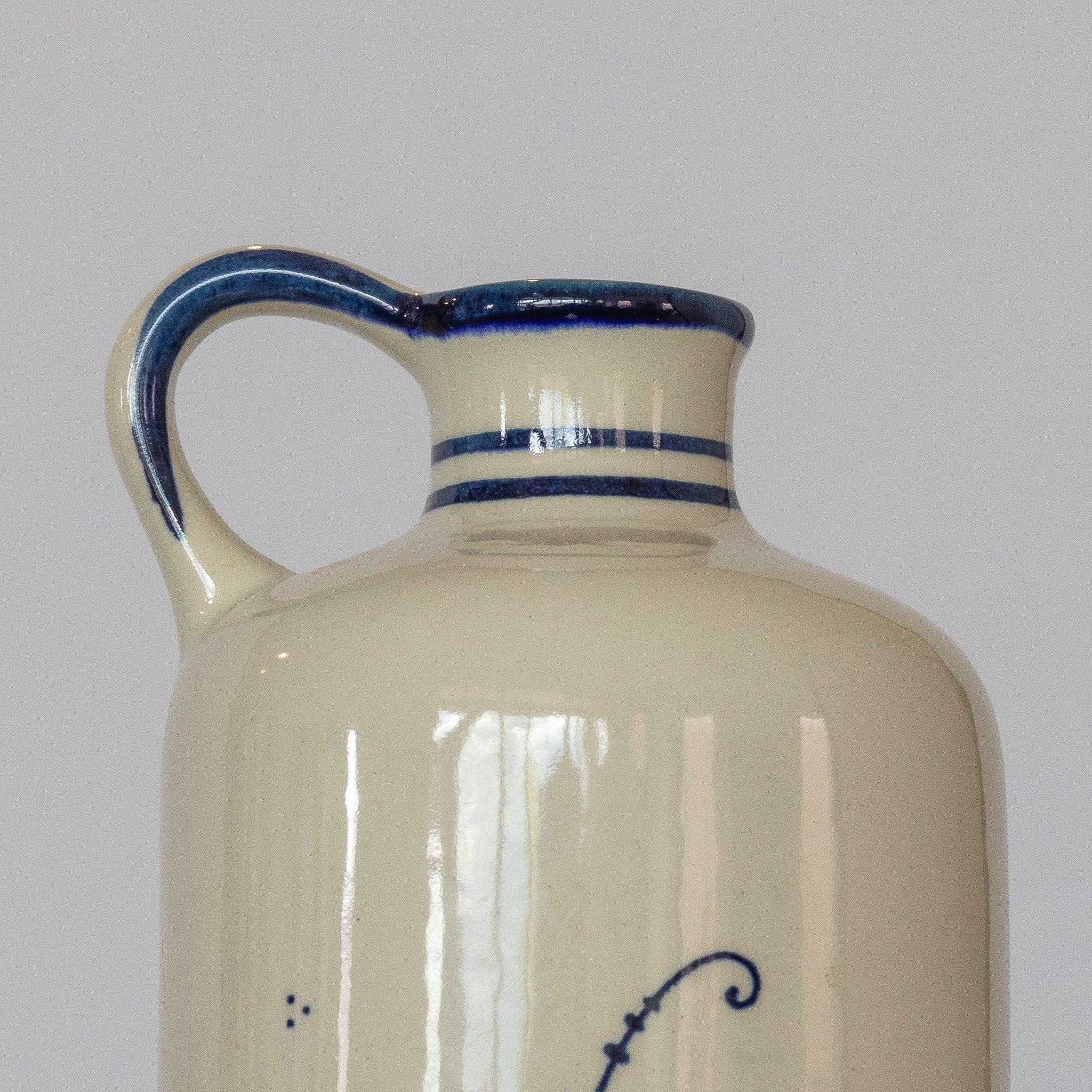 Vintage Blue Delft Bols Hand-Painted Bottle - Homekeep Market