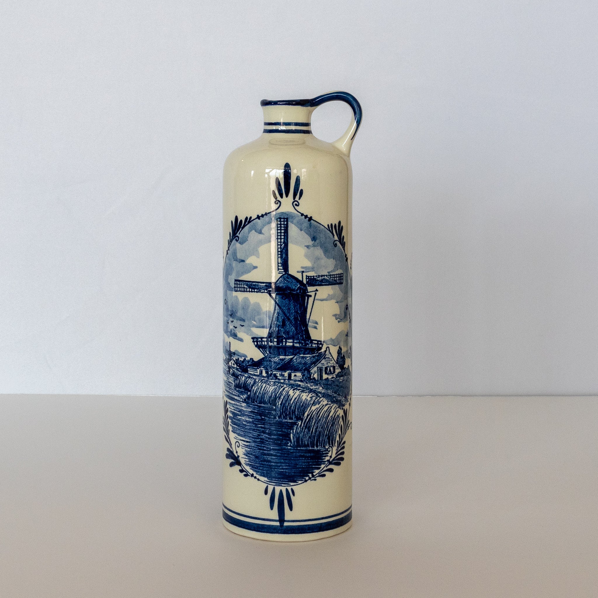 Vintage Blue Delft Bols Hand-Painted Bottle - Homekeep Market