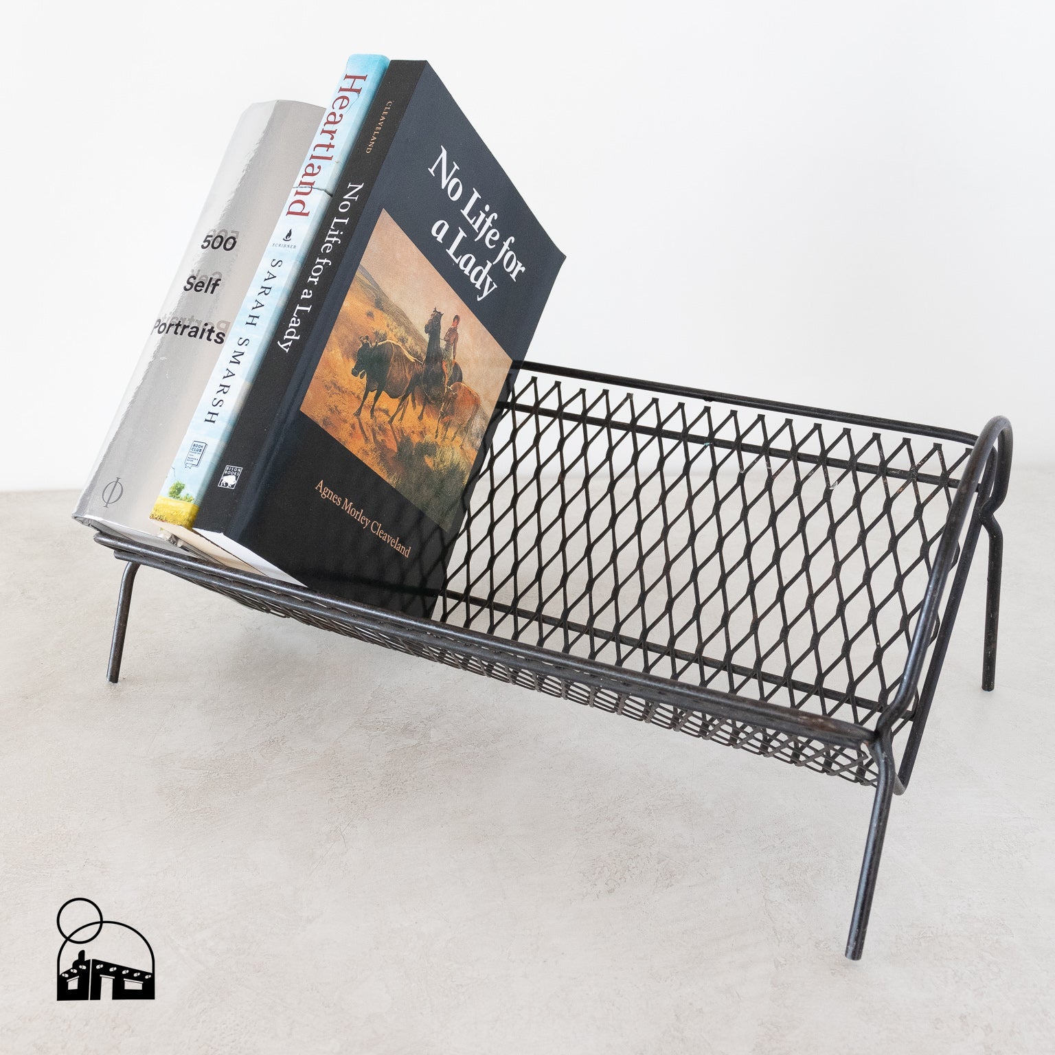 Vintage Metal Wire Book Rack - Homekeep Market